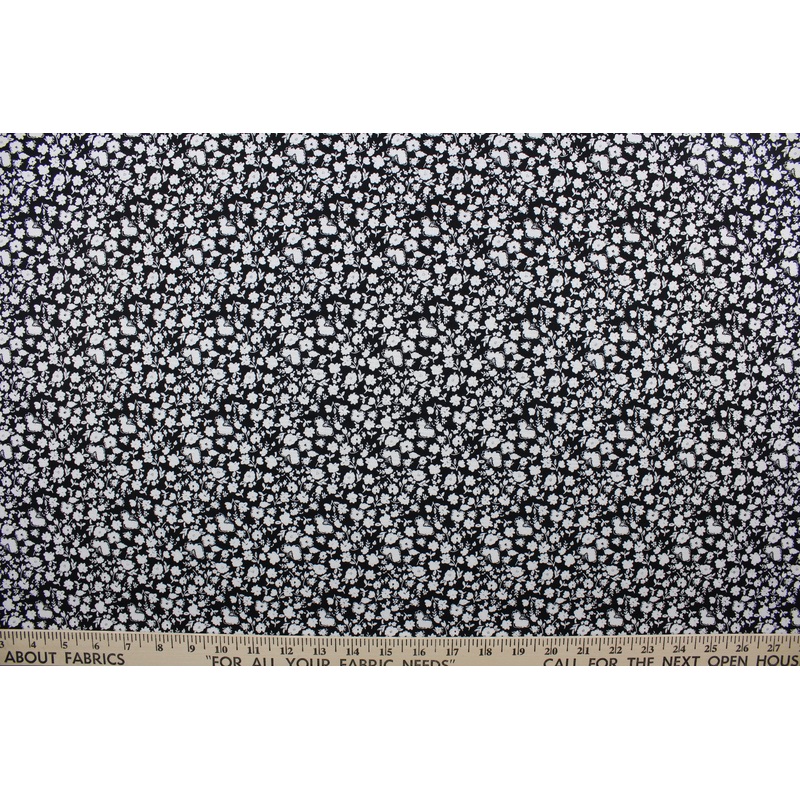 Poppie Cotton Wildflower in Black