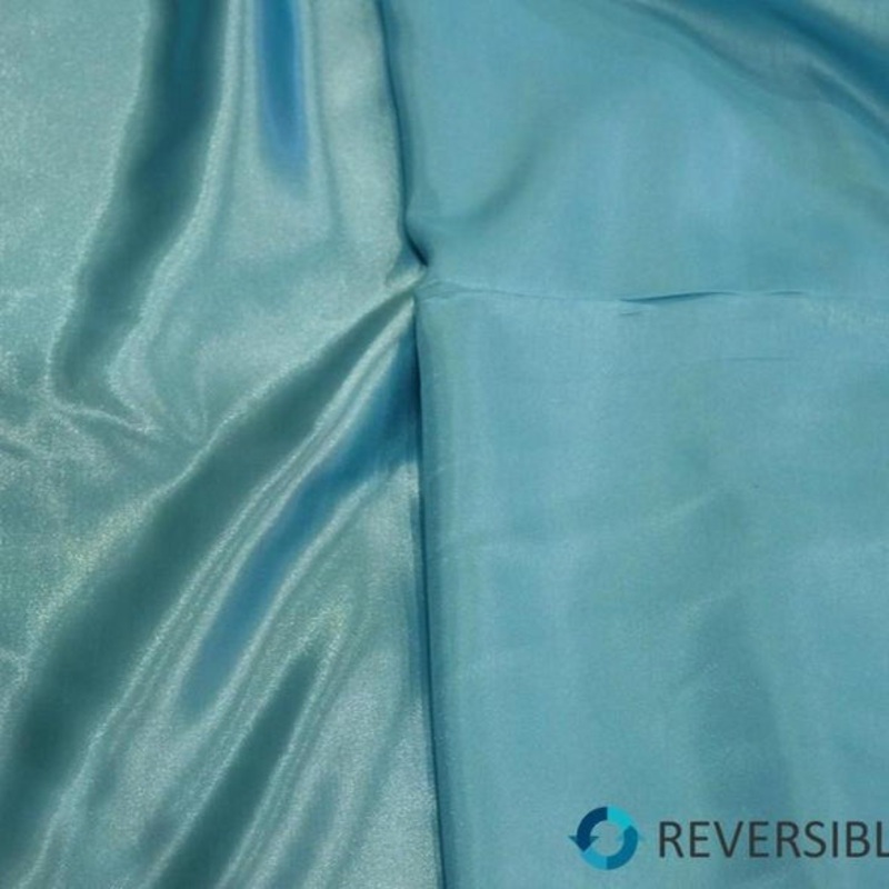 Shantung Satin (Reversible) Wholesale Fabric in Aqua