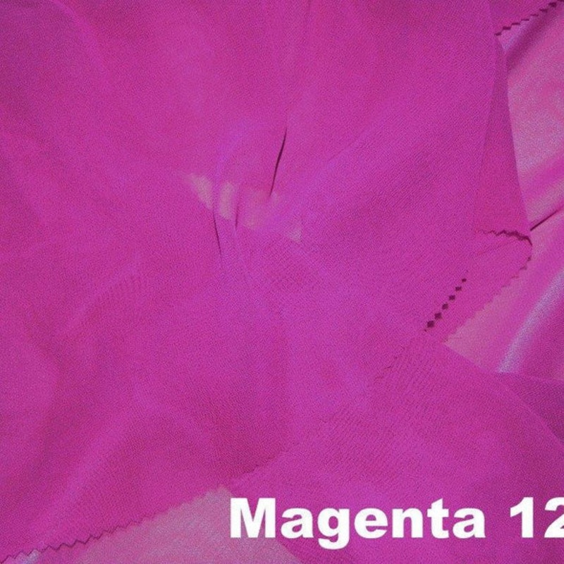 Chiffon Wholesale Fabric in Magenta 1281