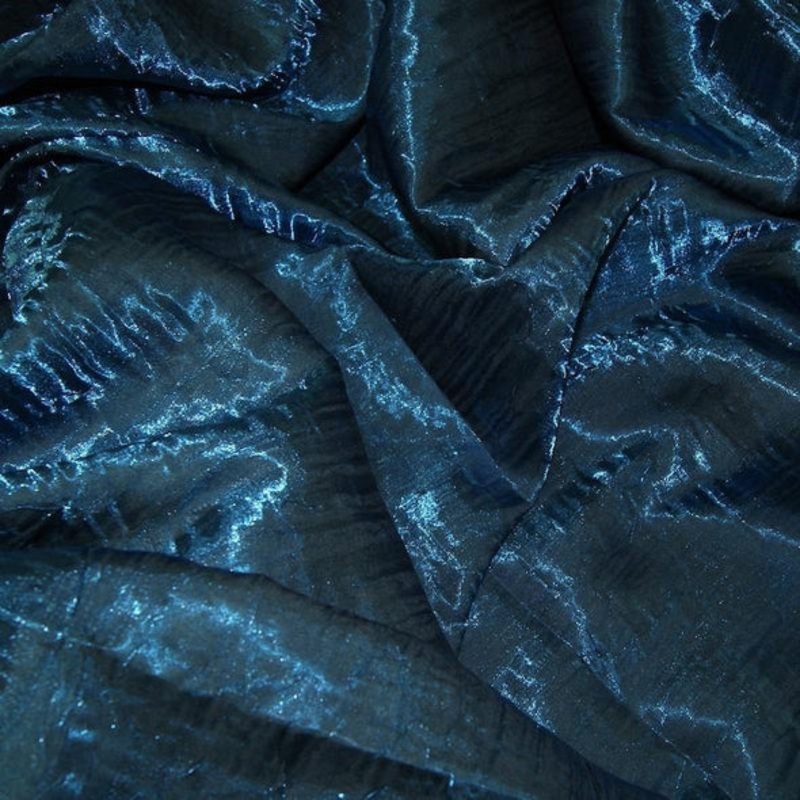 Crush Shimmer (Galaxy) Wholesale Fabric in Teal 10