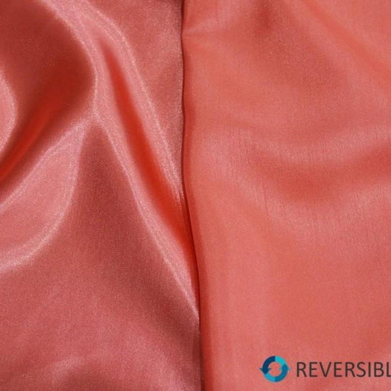 Shantung Satin (Reversible) Wholesale Fabric in Coral