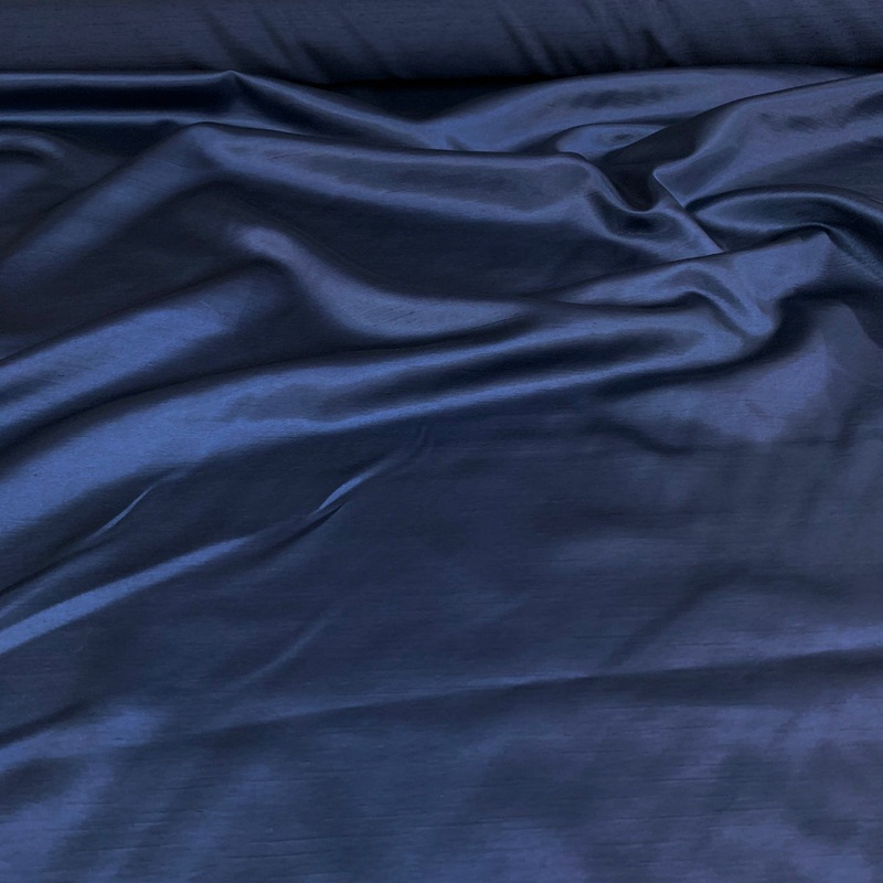 Shantung Satin (Reversible) Wholesale Fabric in Dk Navy