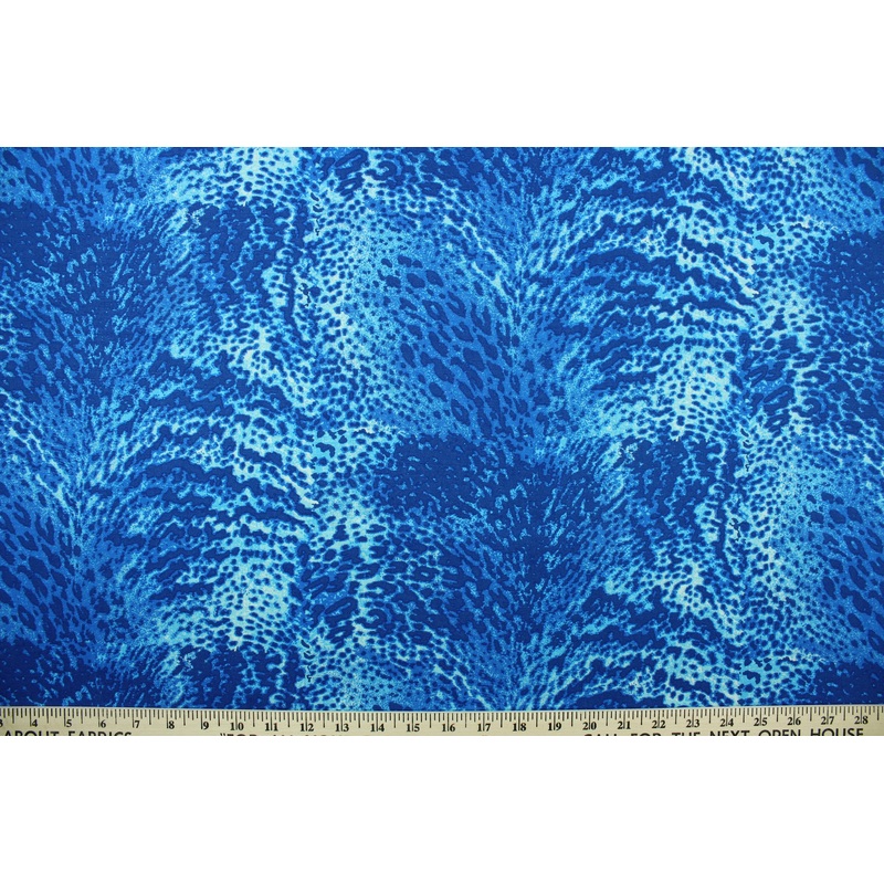 Aquatic Animal Print in Shades of Blue