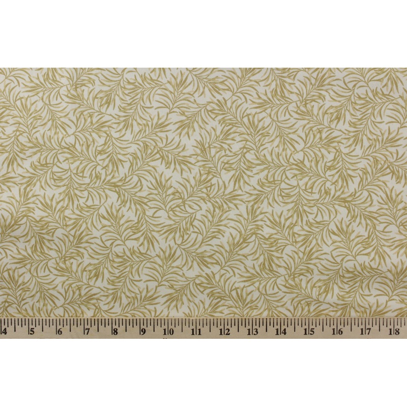 Benartex Boughs Of Beauty Fabric in Wheat in 108 Width Backing