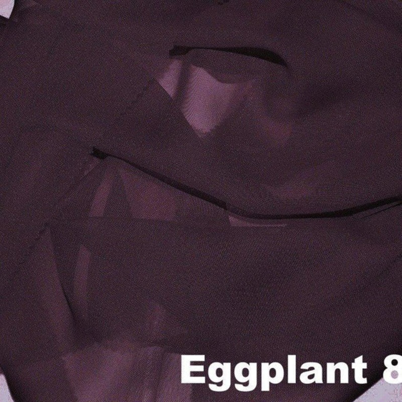 Chiffon Wholesale Fabric in Eggplant 860