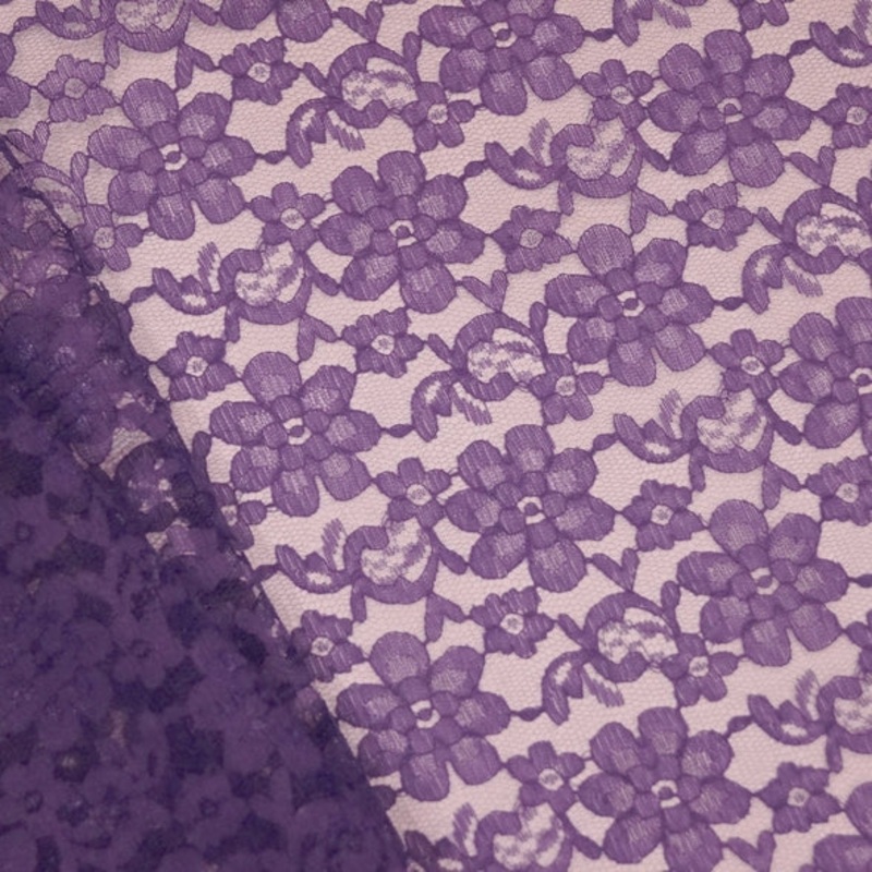 Classic Lace Wholesale Fabric in Purple 1258