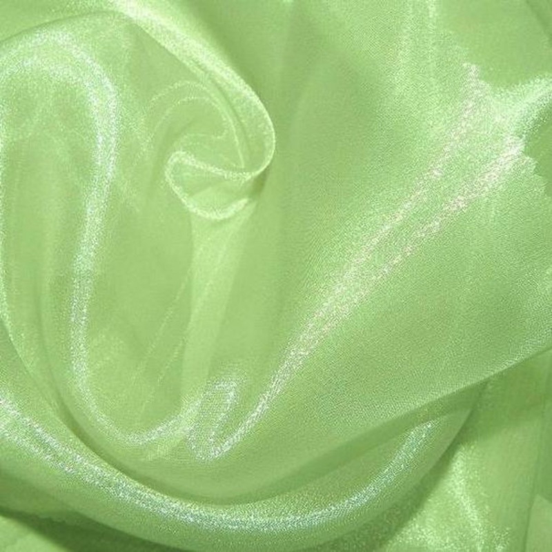 Crystal Organza Wholesale Fabric in Lime 993