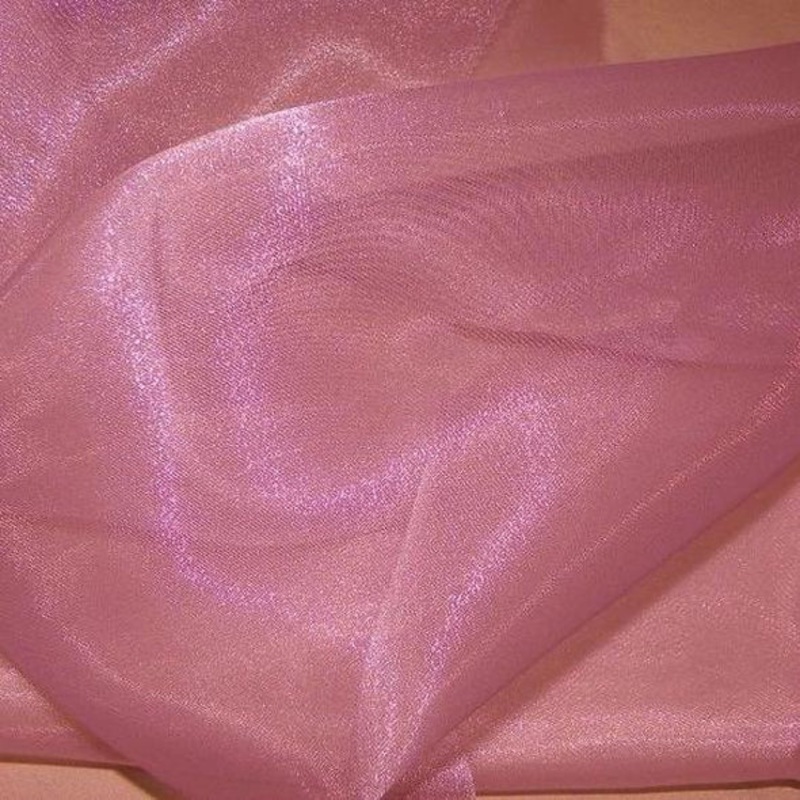 Crystal Organza Wholesale Fabric in Mauve 055
