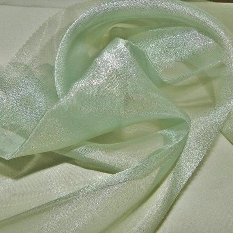 Crystal Organza Wholesale Fabric in Sage 754