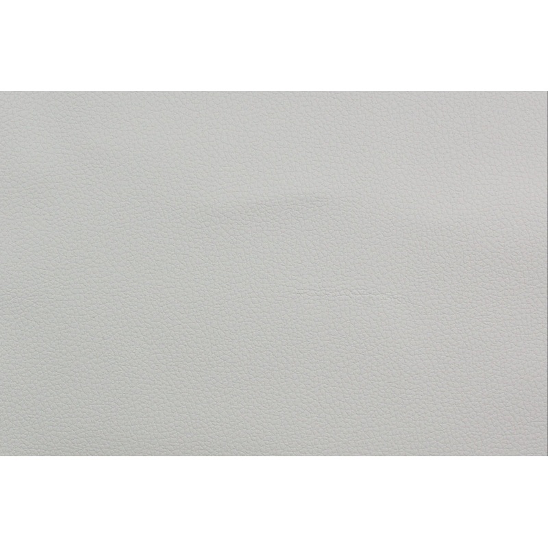 Faux Leather Fabric in Putty Gray