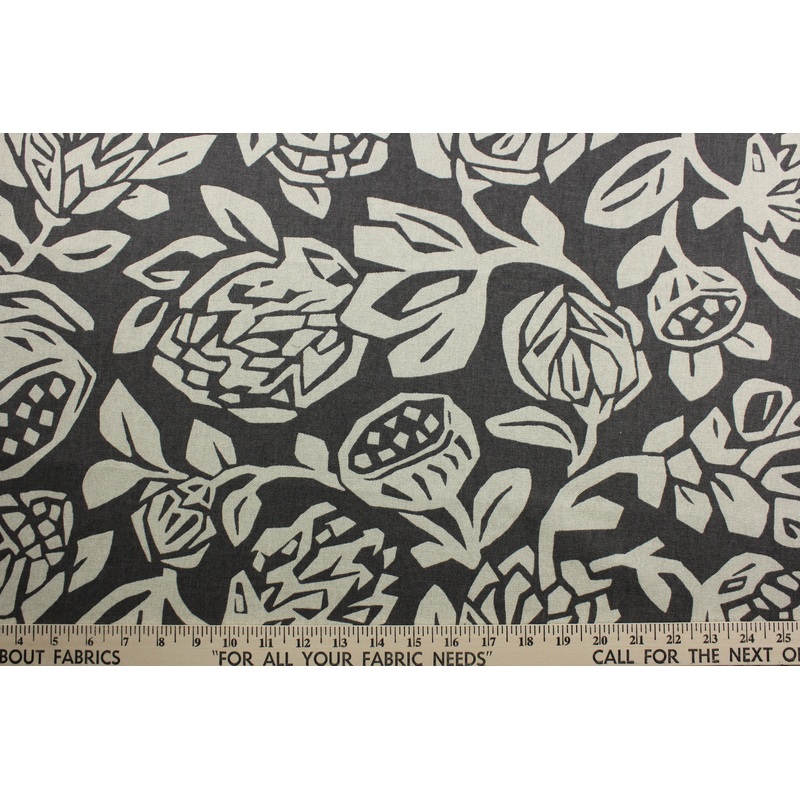Robert Allen Cutwork Floral in Truffle
