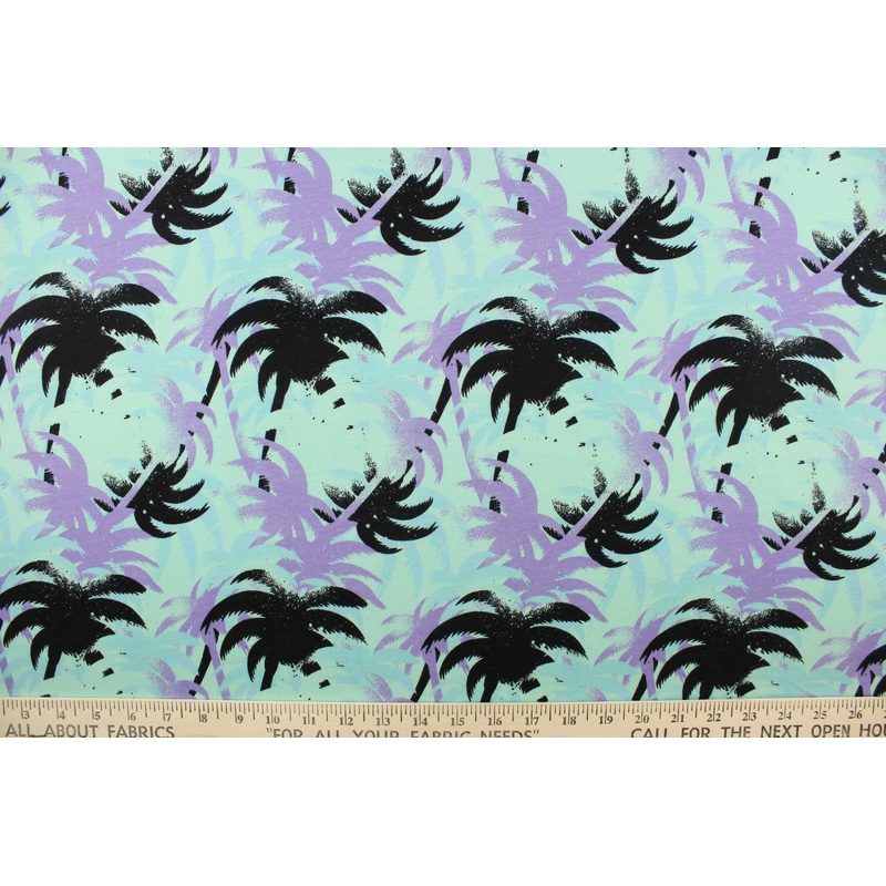 Seabreeze Jersey Fabric in Palm