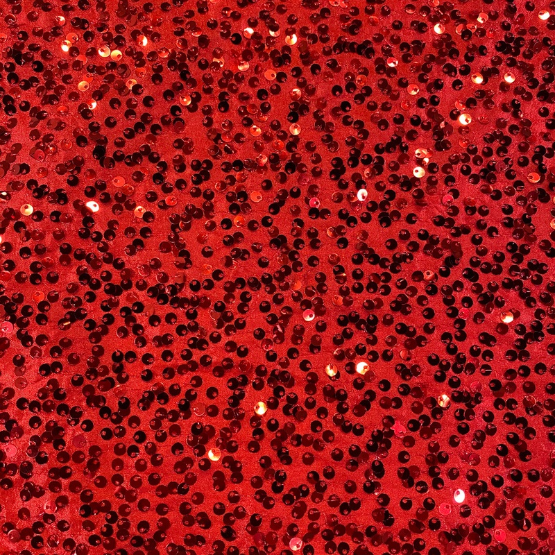 Taffeta Sequins Wholesale Fabric in Red