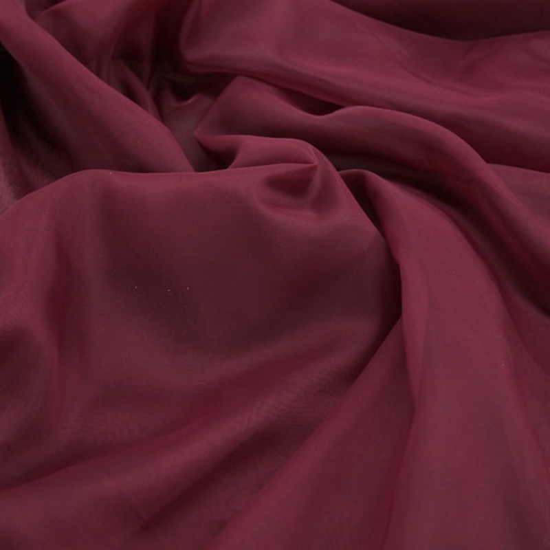 Voile Wholesale Fabric in Burgundy 1232