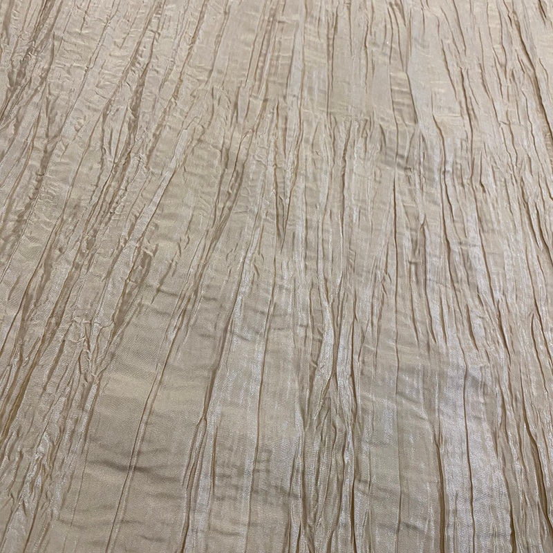 Accordion Taffeta Wholesale Fabric in Taupe 36