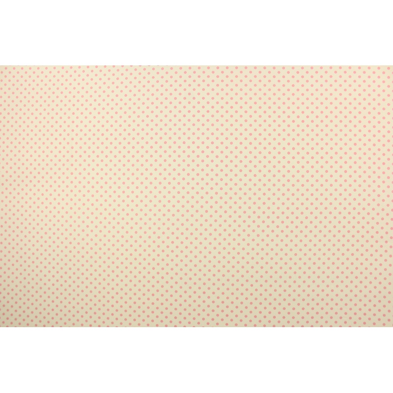 Benartex Dots in Cream/Pink