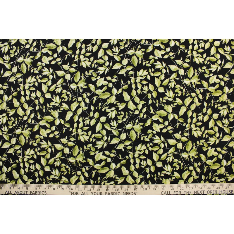 Benartex Monotones in Dark Black
