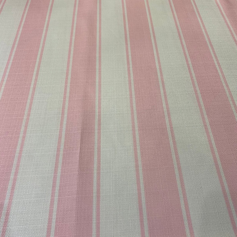 Cabana Stripe Wholesale Fabric in Pink / White