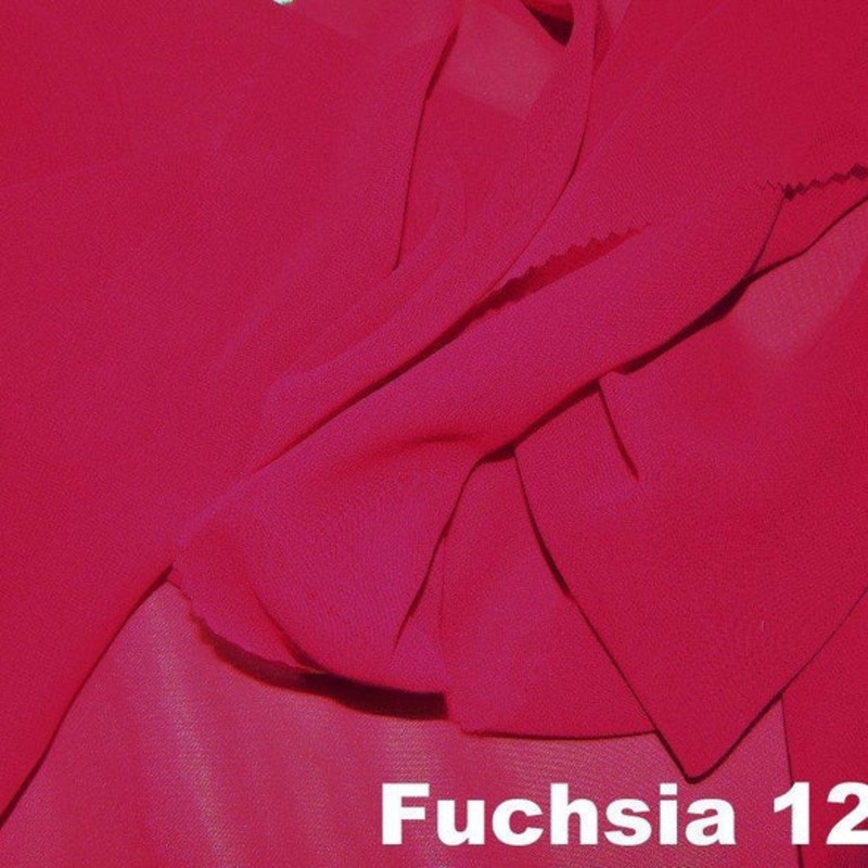 Chiffon Wholesale Fabric in Fuchsia 1220