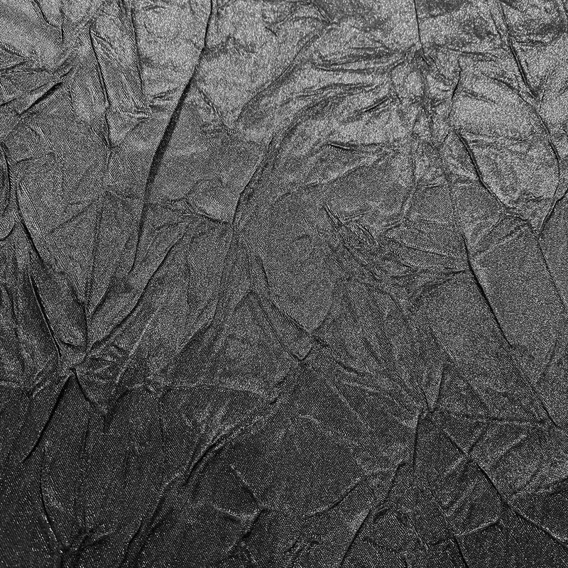 Crush Satin (Bichon) Wholesale Fabric in Black