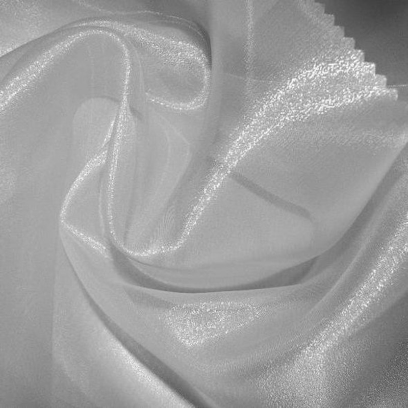 Crystal Organza Wholesale Fabric in White 700