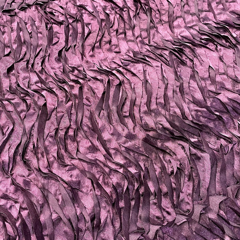 Austrian Wave Satin Wholesale Fabric in Raisin