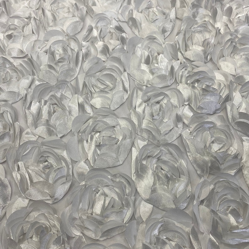 Peony Bouquet Wholesale Fabric in White