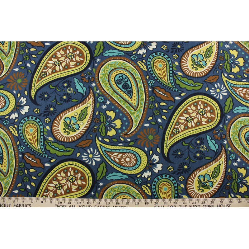 Robert Allen Art Paisley in Indigo