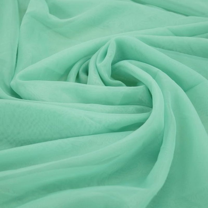 Voile Wholesale Fabric in Teal Green 2001