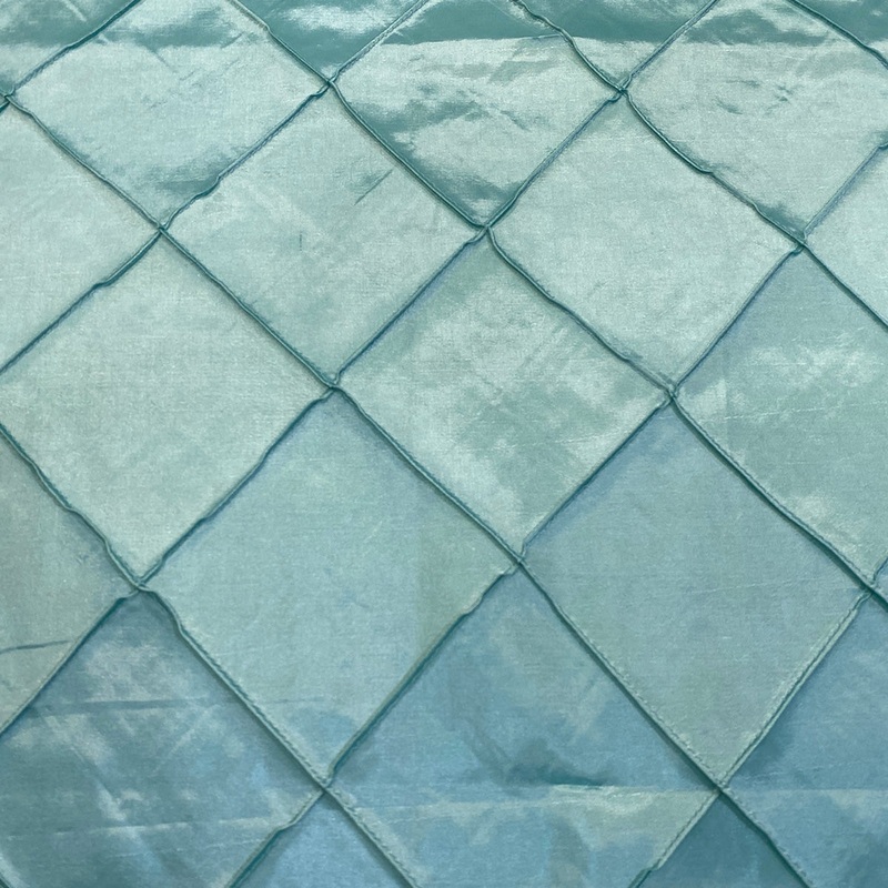 4" Pintuck Taffeta Wholesale Fabric in Teal Green