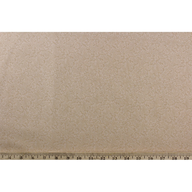 Benartex Delicate Vine Fabric in Beige in 108 Width Quilting Backing