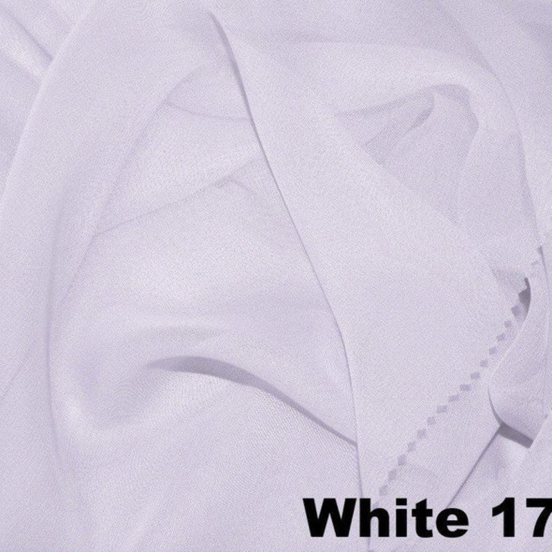 Chiffon Wholesale Fabric in White 1700