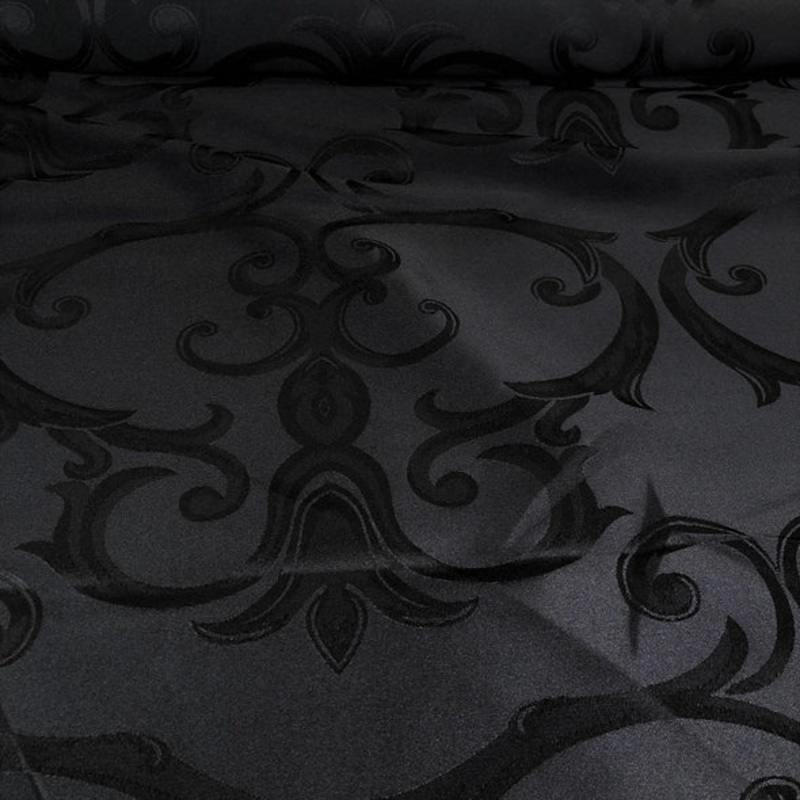 Chopin Jacquard Wholesale Fabric in Black