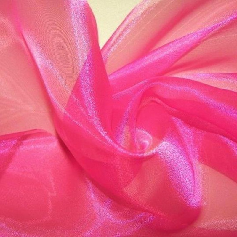 Crystal Organza Wholesale Fabric in Fuchsia 915