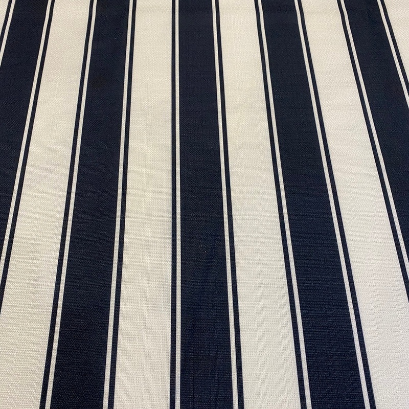 Cabana Stripe Wholesale Fabric in Black / White