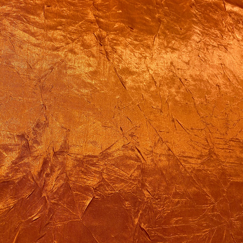 Crush Satin (Bichon) Wholesale Fabric in Rust 035