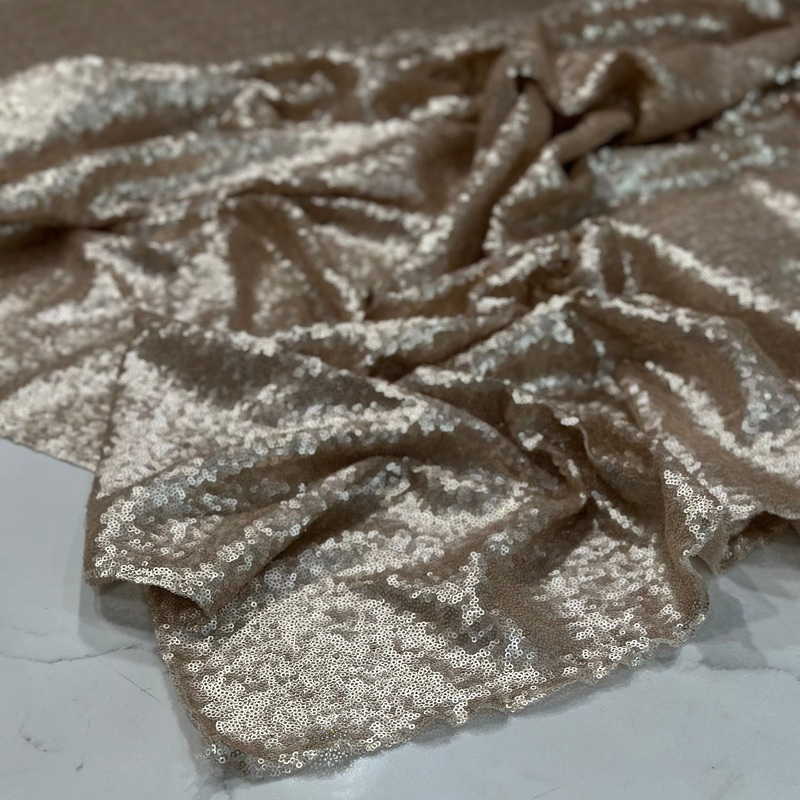 Glitz Sequins Wholesale Fabric in Blush (Matte)
