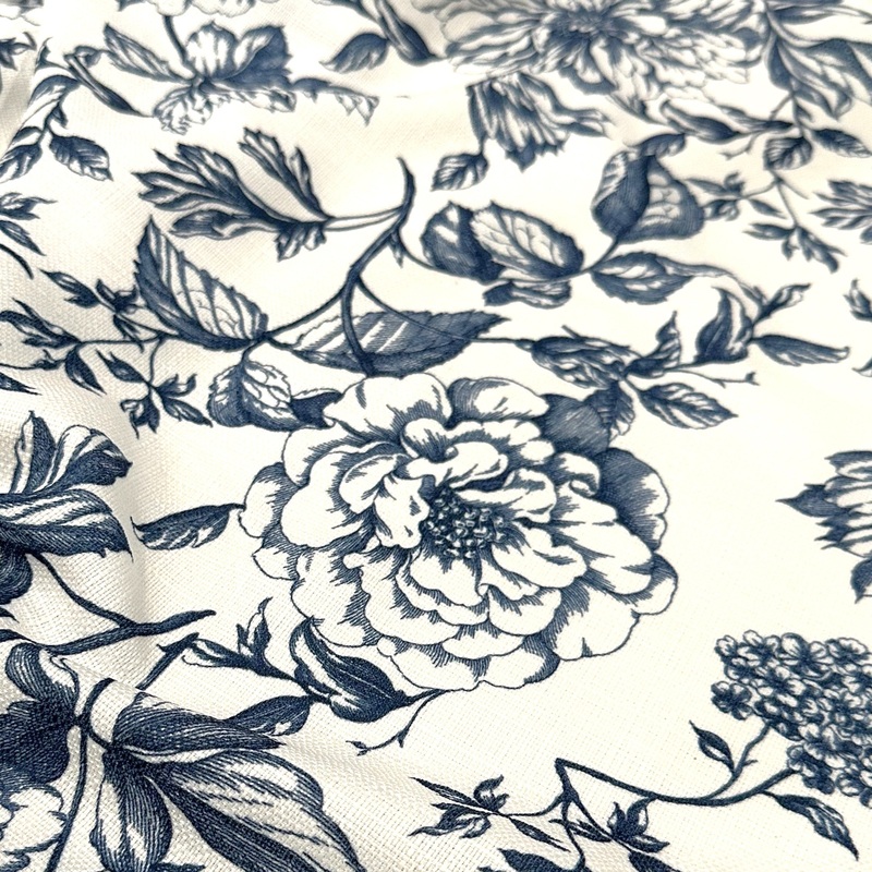 Artistry Bloom Wholesale Fabric in Navy