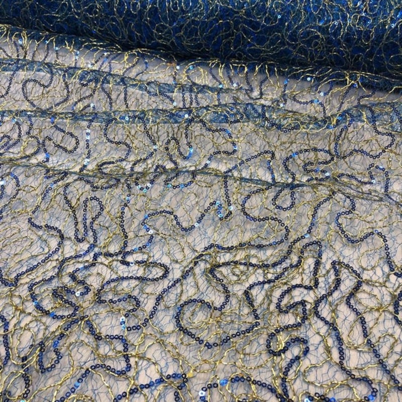 Bedazzle Wholesale Fabric in Turquoise Gold