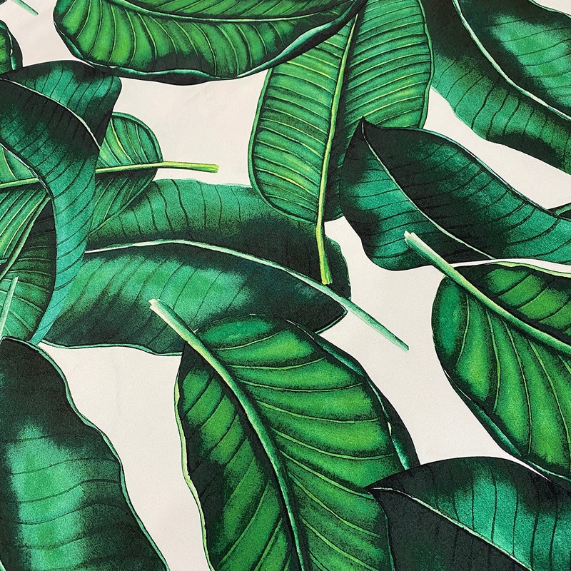 Beverly (Poly Print) Wholesale Fabric in  Green/White