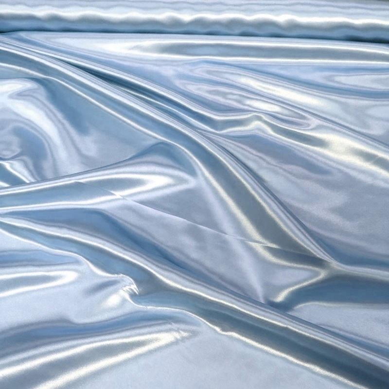 Bridal Satin Wholesale Fabric in Blue 120