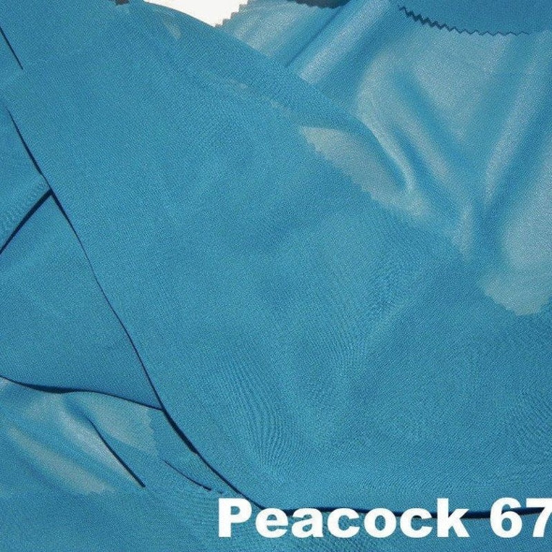 Chiffon Wholesale Fabric in Peacock 6777