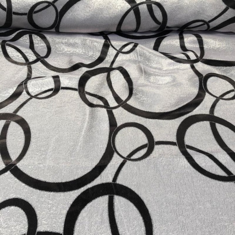 Cirque Jacquard (Reversible) Wholesale Fabric in Black