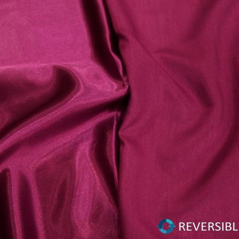 Shantung Satin (Reversible) Wholesale Fabric in Magenta