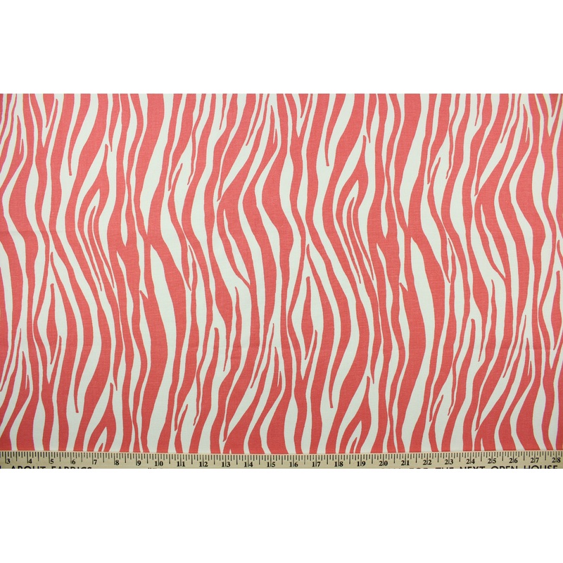 Striated Tiger Print Fabric in Peach