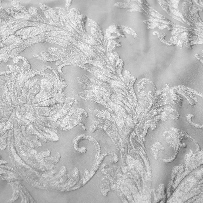 Victorian Jacquard Sheer Wholesale Fabric in White
