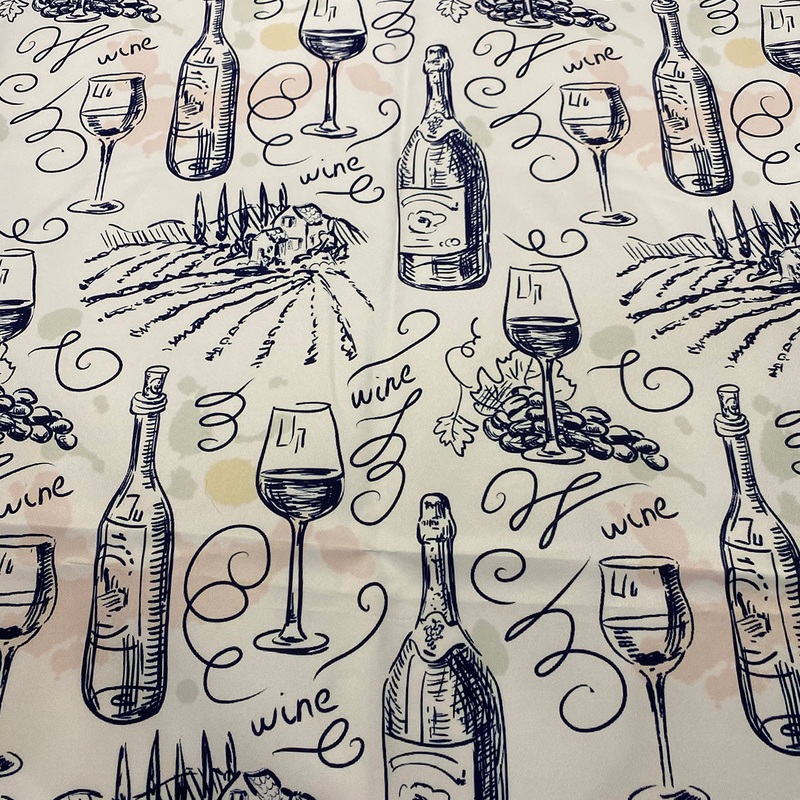 Vino (Poly Print) Wholesale Fabric