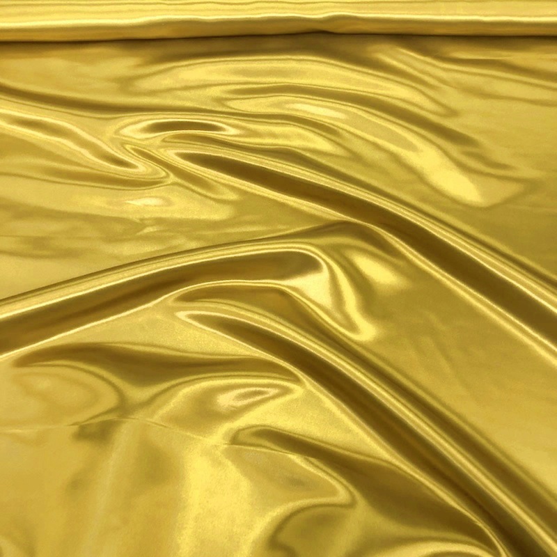 Bridal Satin Wholesale Fabric in Dark Yellow 336