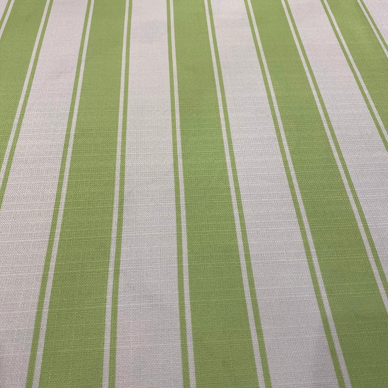 Cabana Stripe Wholesale Fabric in Green / White