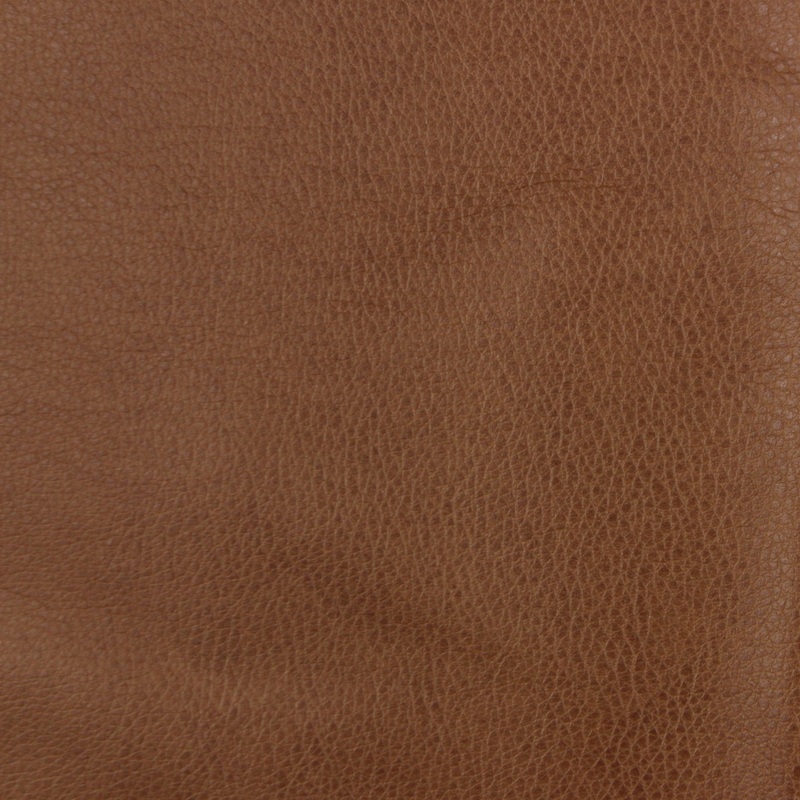 Faux Leather Fabric in Spanish Brown